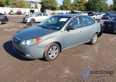 2009 Hyundai Elantra Gls from USA, damaged, VIN KMHDU46D39U783405